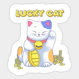 Japanese Lucky Cat Sticker